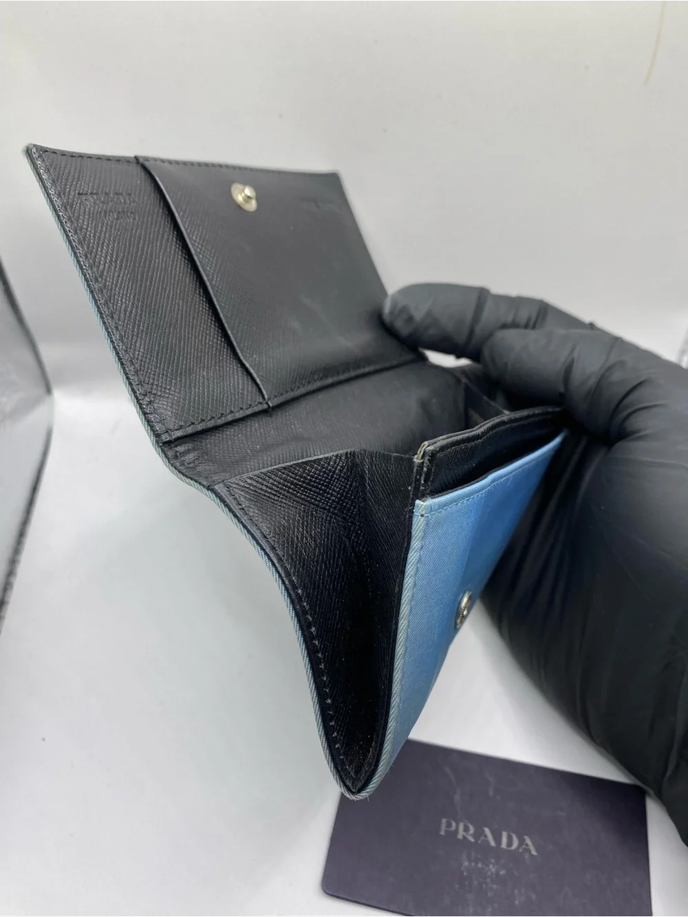 Prada Black Saffiano Leather Card Holder